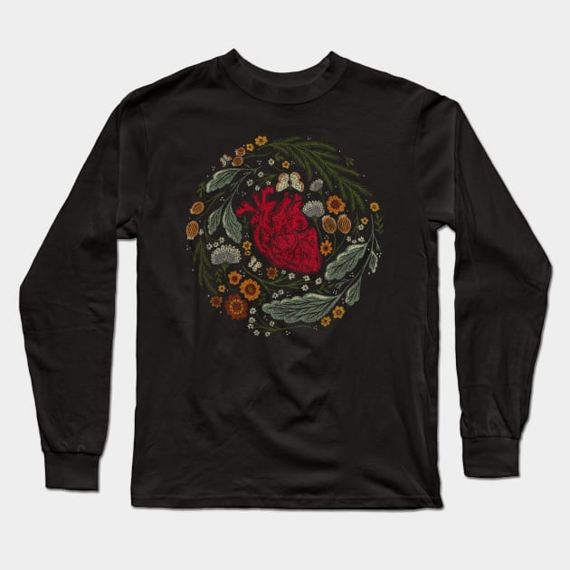 Wild Heart Long Sleeve T-Shirt by Little Bad Wren 